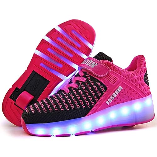 Ufatansy Roller Shoes for Girls Roller Skate Shoes with Wheels USB