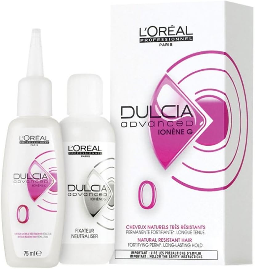 Loreal Dulcia Advanced 0 Perm Lotion for Natural Resistant Hair Kit