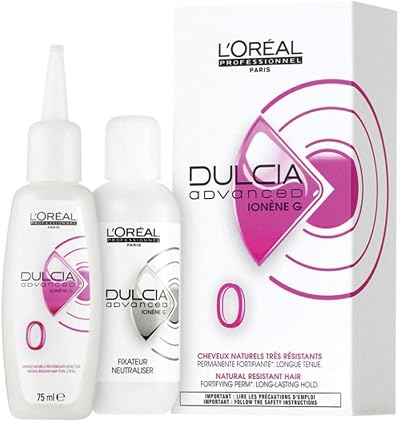 Loreal Dulcia Advanced 0 Perm Lotion for Natural Resistant Hair Kit