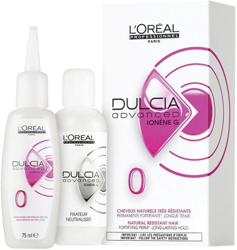 Loreal Dulcia Advanced 0 Perm Lotion for Natural Resistant Hair Kit
