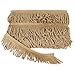 DecoPro 10 Yard Value Pack of Two Tone Gold 2.5 Inch Bullion Fringe Trim, Style# EF25 Color: 8534 (30 Ft / 9.1 Meters)
