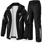KEMIMOTO Motorcycle Rain Suits for Men with Dual Breathable System | Breathablity：3000g/m&sup2;/24h丨2 Back 2 Back Airflows Waterproof Performance：20,000 MM丨Lightweight,Portable,Abrasion-resistant