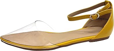 flat transparent shoes