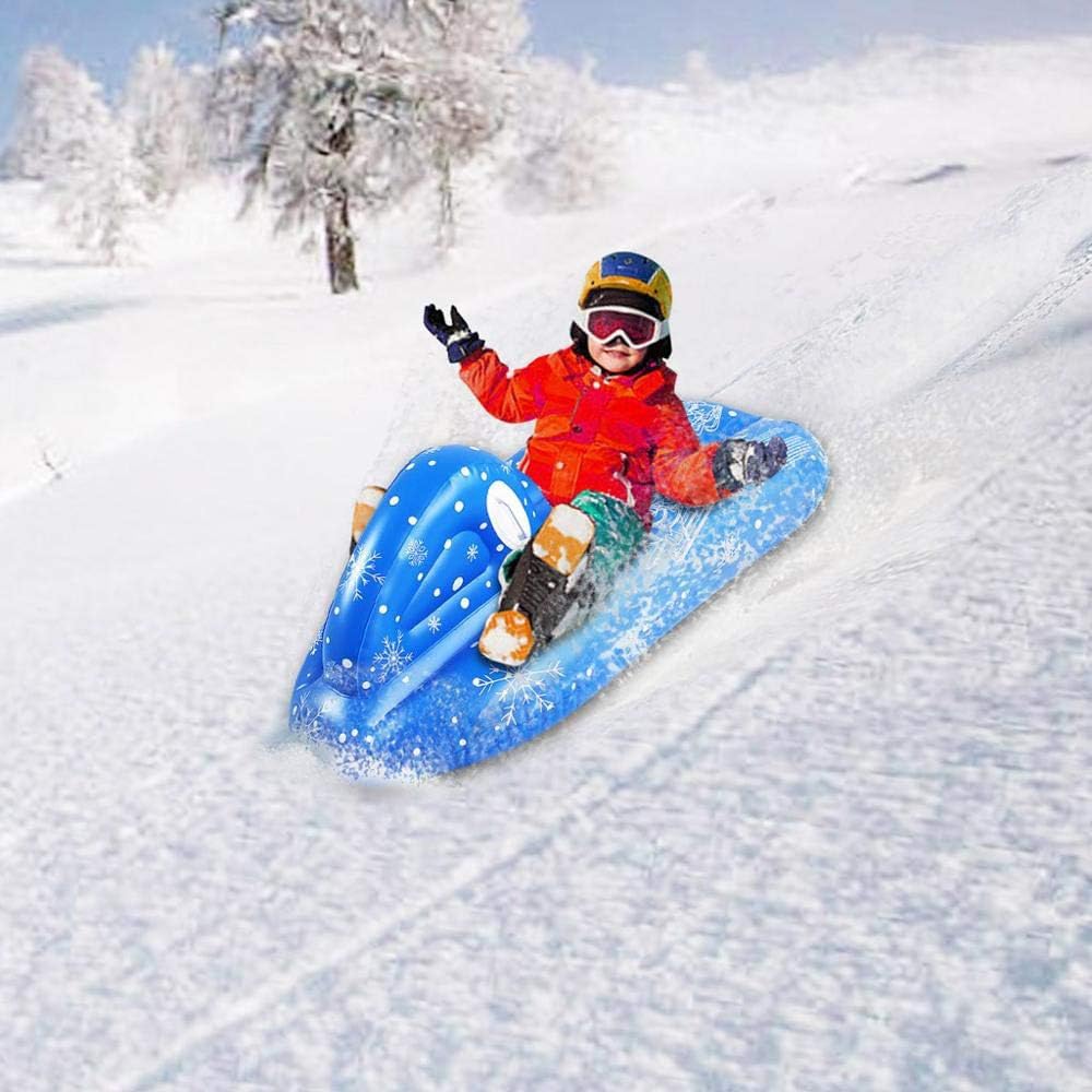 slitta da neve per bambini all'aperto
