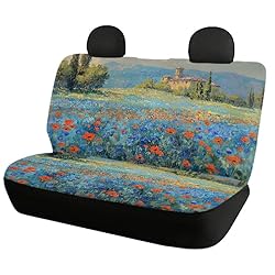 Semiouray Retro Floral Oil Painting Anti-Slip Car