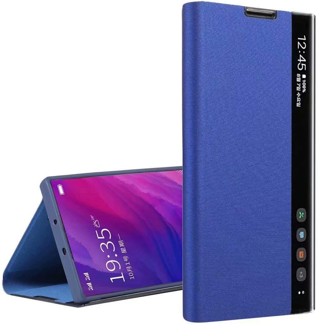 Nadoli Smart Flip Cover for Xiaomi Redmi Note 8,Stylish Soft Silicone Tpu Inner Side Window View Auto Wake/Sleep Pu Leather Bookstyle Kickstand Wallet Protective Case for Xiaomi Redmi Note 8