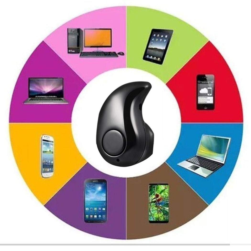 iuyem Einseitiger Stereo-Mini-Ohrhörer mit Freisprecheinrichtung Kopfhörer