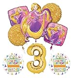 NEW! Tangled Rapunzel Disney Princess 3rd BIRTHDAY PARTY Balloon decorations supplies