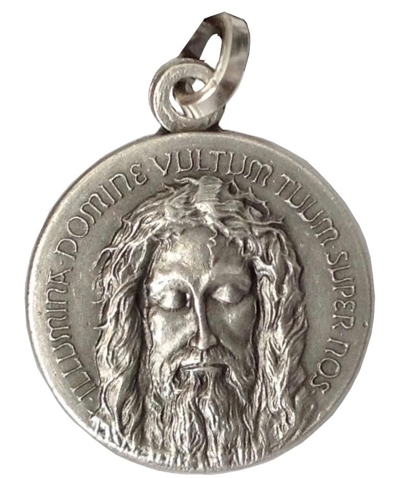 I G J 925 Sterling Silver The Holy Face of Christ Medal