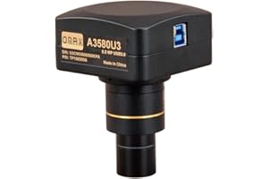 OMAX 8MP USB3.0 Digital Camera for Microscope with 0.01mm Calibration Slide (Windows/Mac/Linux)