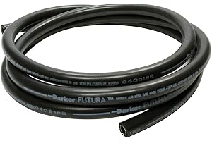 Vintage Air Hose, AC Refrigerant, 8 an, 10 ft, Rubber, Black, Each