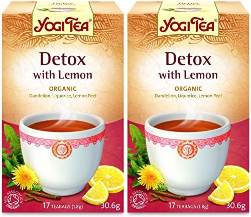 (2 Pack) - Yogi Tea - Detox with Lemon Tea | 17 Bag | 2 PACK BUNDLE