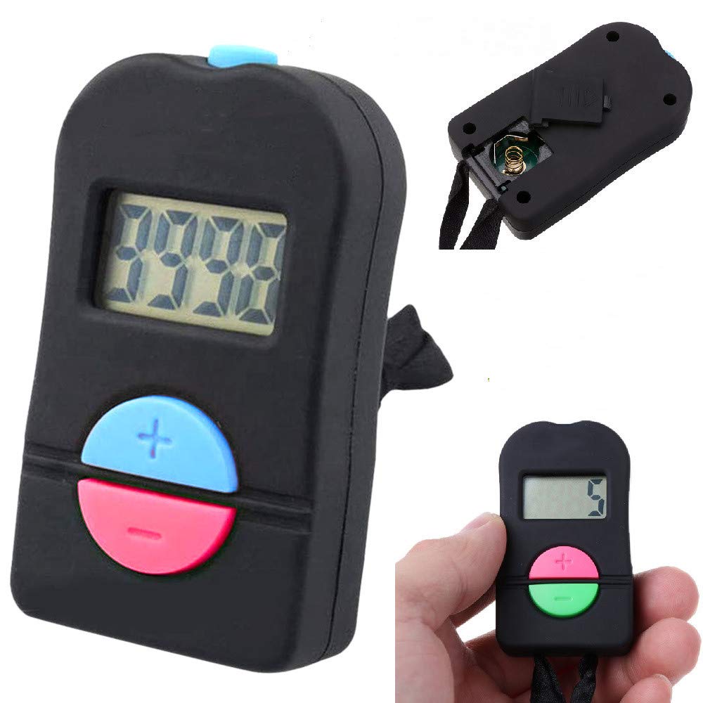 Aoowei Golf Sports Counter with Neck Lanyard Digital Hand Tally Counter Electronic Add/Subtract Manual Clicker