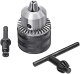 Mesee 1.5-13mm Drill Chuck Adapter 1/2-20UNF Hex Shank Chuck Key view 2