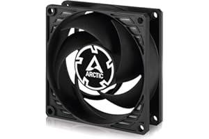 ARCTIC P8 - PC Fan, 80mm Fan, PC Case Fan, Pressure-optimised, Quiet Motor, Computer, Fan Speed: 3000 RPM - Black