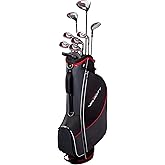 Wilson Tour Velocity Complete Golf Set with Stand Bag - Men's Right Hand, Regular Flex, Black/Red