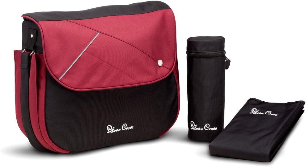 silver cross vintage red changing bag