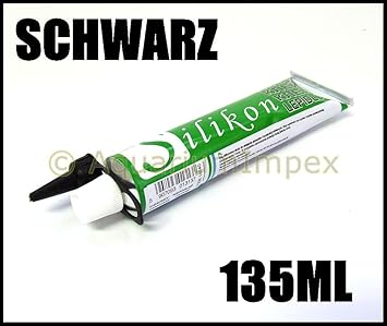 Aquariumsilikon Aquarium Terrarium Silikon Kleber 135 ml SCHWARZ Tube