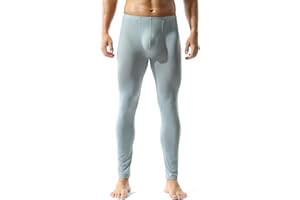 YUFEIDA Men's Sexy Underwear Bottoms Low Rise Leggings Pants Mesh Long Trousers