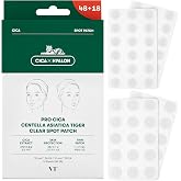 VT COSMETICS Pro CICA Centella Asiatica Tiger Clear Spot Patch (66 Patches, 0.04" x18patchesx 2 Sheets and 0.05" x15patches x 2 Sheets)