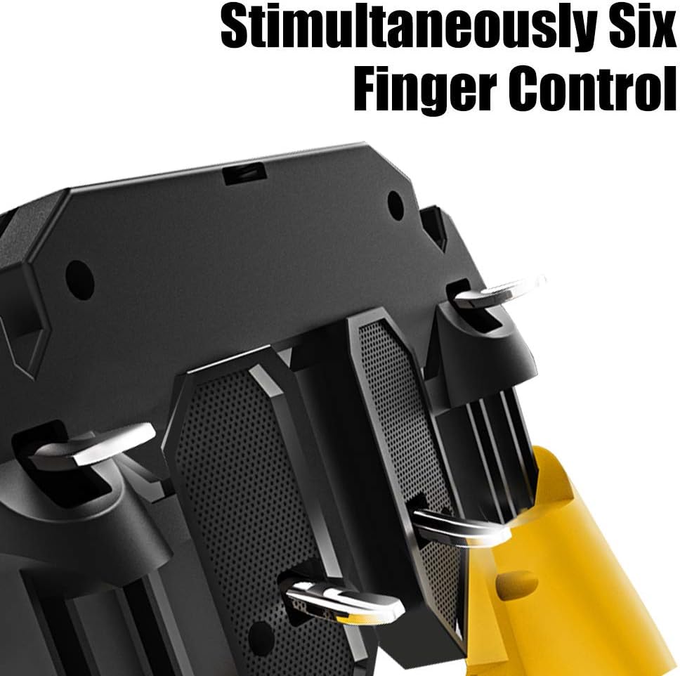 Newseego Mobile Game Controller, [Upgrade] Phone Controller Gamepad with L1R1 6 Fingers Trigger for Shooter Sensitive and Aim Trigger Controller for Android & iOS for Knives Out: Computers & Accessories