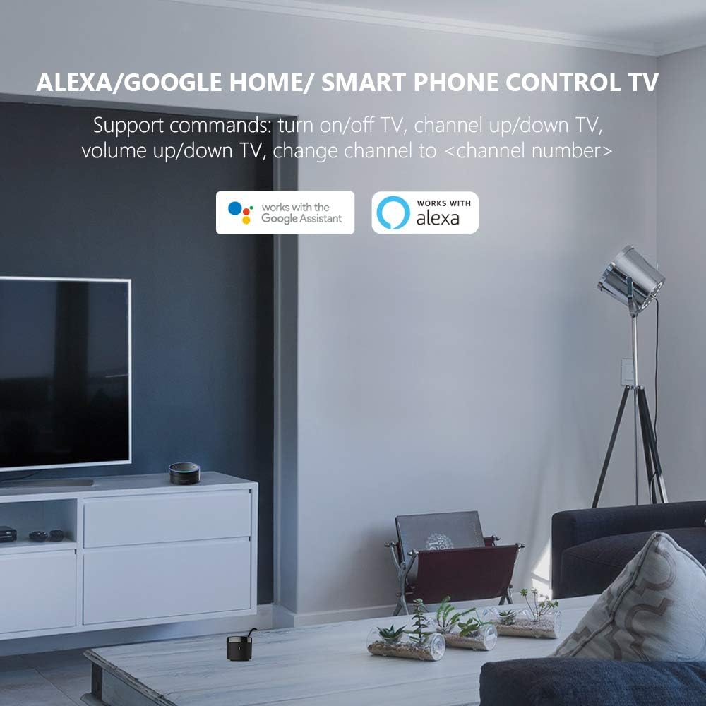 BroadLink RM4 Mini IR Universal Remote Control, Smart Home Automation Wi-Fi Infrared Blaster for TV Air Conditioner STB Audio, Works with Alexa, Google Home, IFTTT: Home Audio & Theater