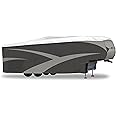 ADCO 36847 Designer Series Olefin HD Travel Trailer Cover 34' 1" - 37', Gray/White