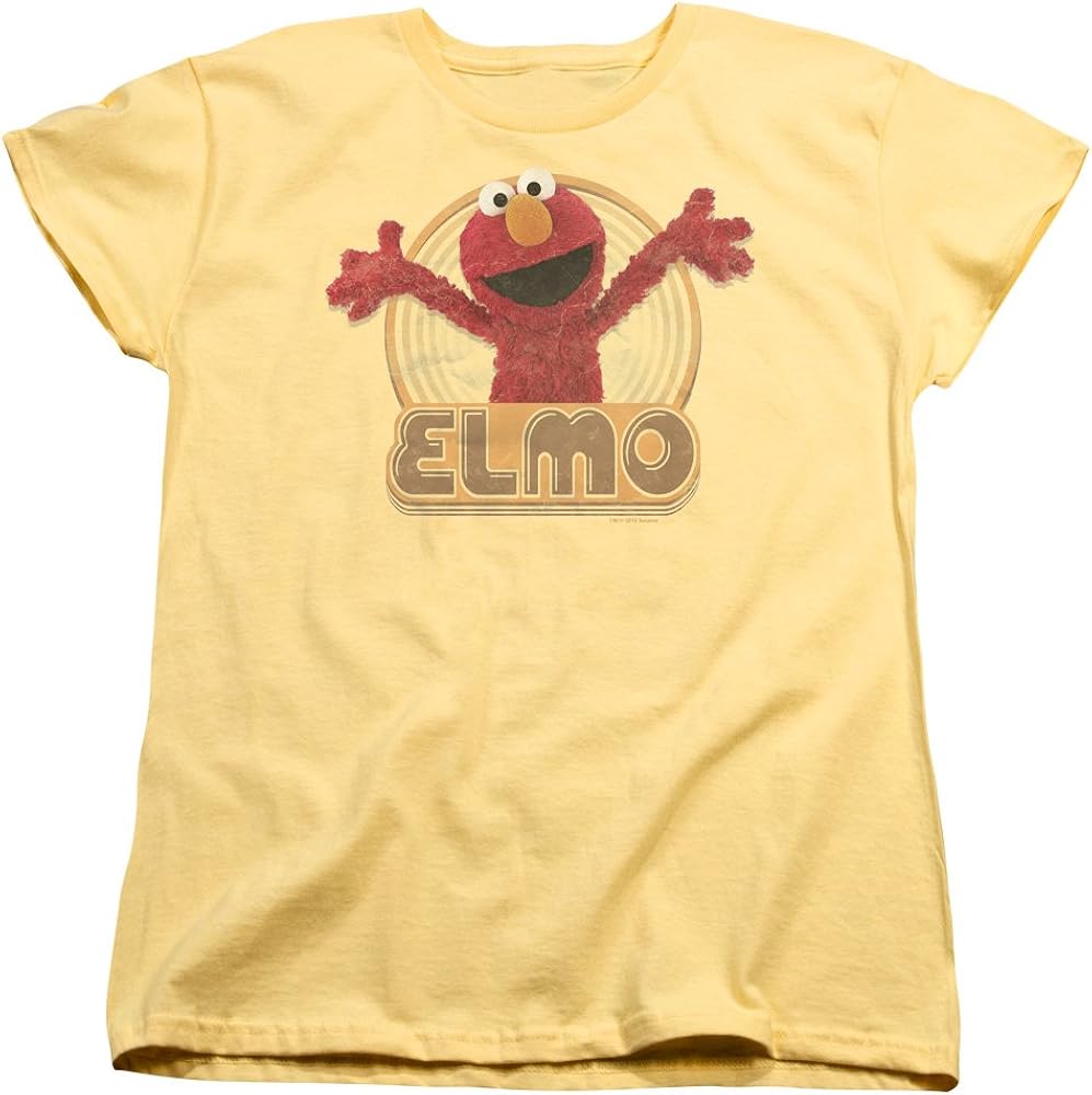 Sesame Street Womens Elmo Iron On TShirt Amazon.co.uk Clothing