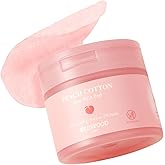 SKINFOOD Peach Cotton Zinc PCA Toner Pads, Korean Skincare for Dual Functional Hydrating,Soothing & Matte, Velvety Finish, Stocking Stuffers, Sebum Control for Sensitive, Oily, 5.64 oz (70 Pads)