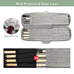 Soseen 32inch Pool Cue Case with 4X4 Design Pool