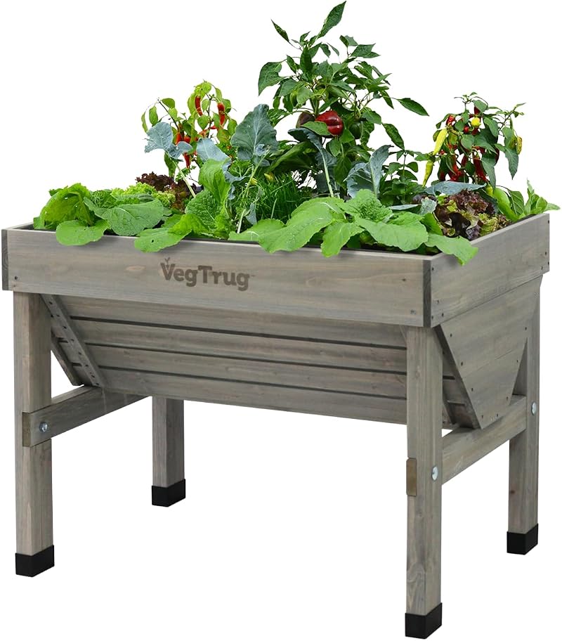 VegTrug Wash Small Grey Raised Bed Planter