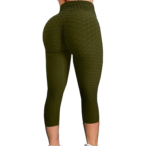 Realdo Famous TIK Tok Leggings, Yoga Pants for Women High Waist Tummy Control Bubble Hip Lifting Workout Running Tights