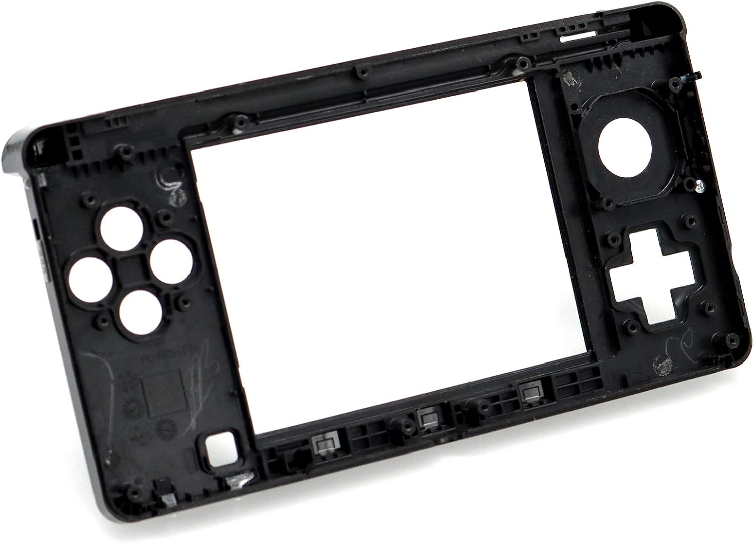 Amazon Com Partegg Replacement Hinge Bottom Middle Plastic Frame Shell Housing Cover Case For Nintendo 3ds Computers Accessories