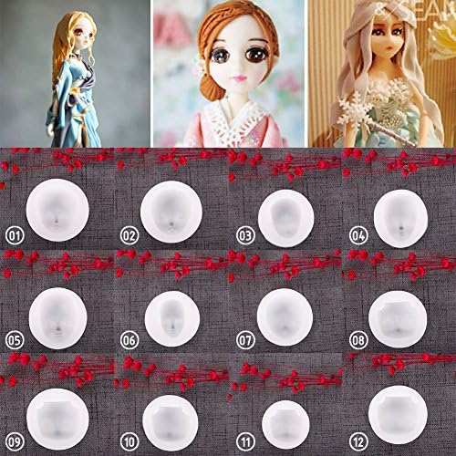 CALISTOUK Silicone Cake Mold Baby Face Mold 3D Doll Face Mold Fondant Mold Candy Making Mold, S13