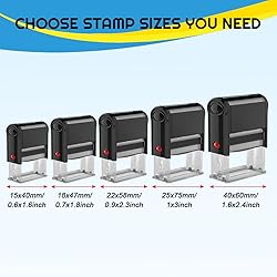 Custom Self-Inking Personalized Logo Stamp Large or