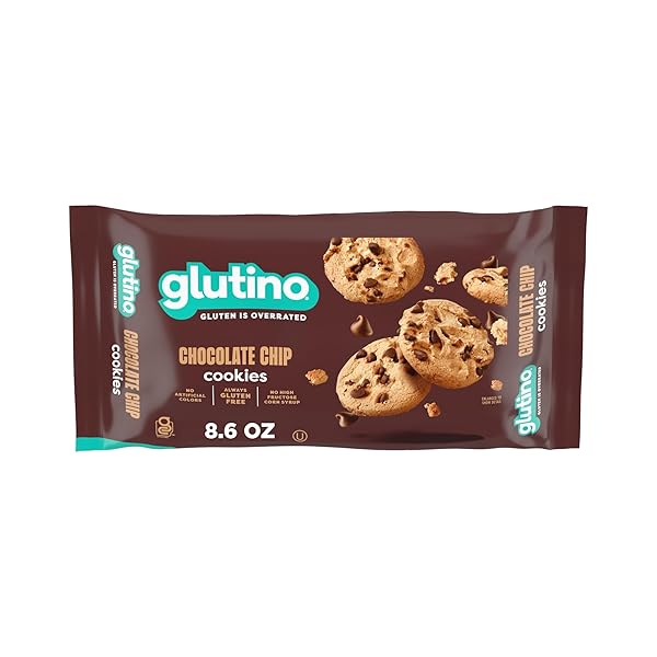 GLUTINO GLUTEN FREE CHOCOLATE CHIP COOKIES, DECADENT COOKIES,...