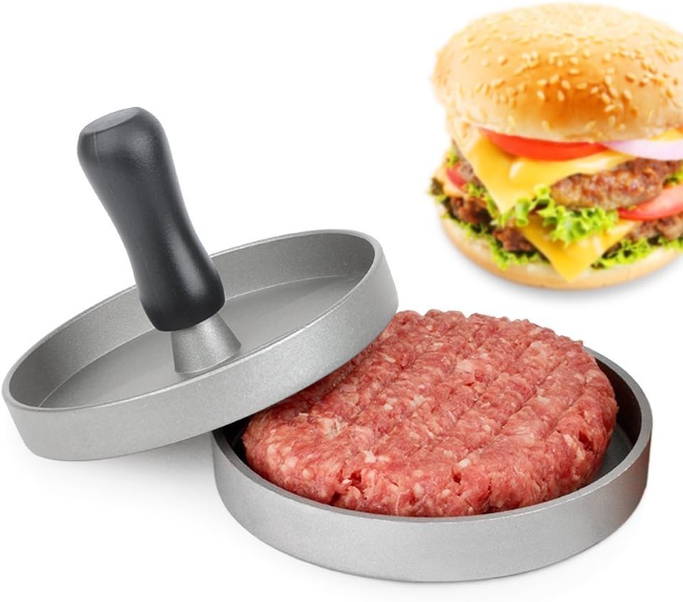 ACLUXS Hamburger Press MONOCO Heavy Duty Non-Stick Veggie Burger Patty Maker, BBQ Grill Hamburger Mold Press