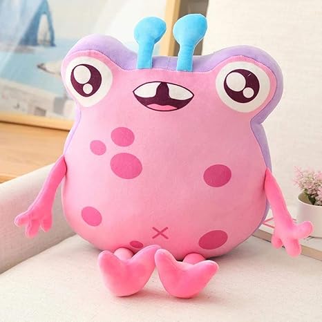 Amazon Co Jp ヒップホップモンスターぬいぐるみぬいぐるみかわいい動物ぬいぐるみ漫画モンスターソフトクッション人形キッズチャーストマスギフト45cm 1pc ホーム キッチン