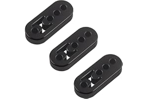 MOTOFITOOL 3 Pack Universal Rubber Exhaust Hanger | 4 Holes Adjustable Muffler Mount | High Density Tail Pipe Insulator | Weather-Proof & Durable EPDM | Fits Cars, SUVs, Trucks, Vans