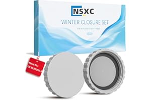 Nsxc 2Pcs Winter Plug Set for Intex and Bestway Pools with Matching Seals, 100% Frostproof & Leakproof