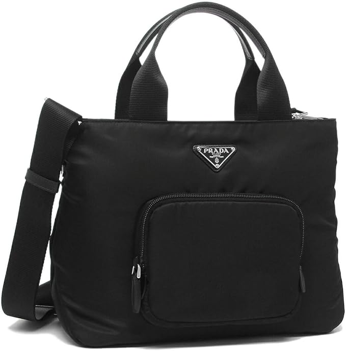 Amazon プラダ トートバッグ ショルダーバッグ ヴェラ パデッドナイロン トライアングルロゴ ブラック レディース Prada 1bg354 V44 Ooo F0002 対応 並行輸入品 Prada プラダ シューズ バッグ