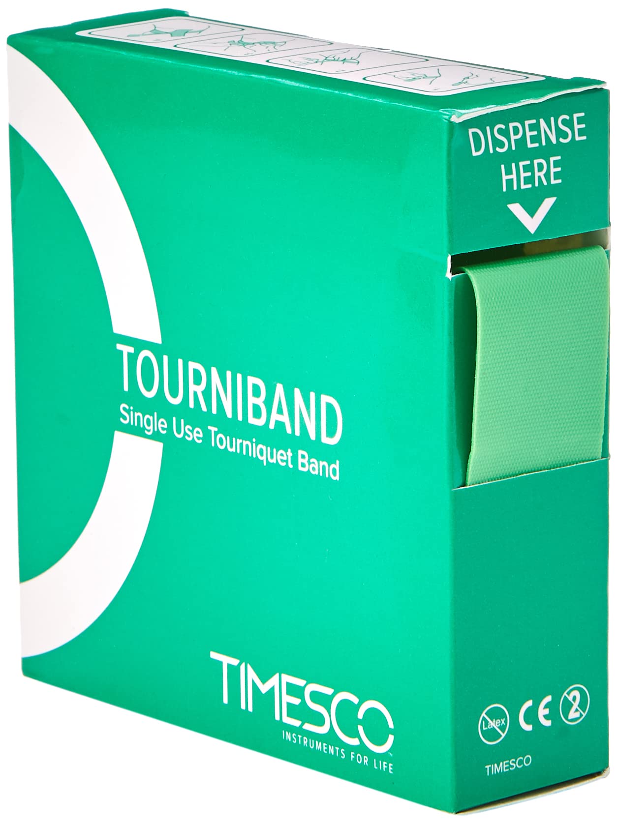 Timesco D80.100 Tourniquet-2.5 cm x 45 cm (Pack of 25)