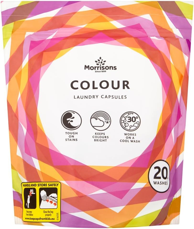 Morrisons Colour Laundry Capsules, 490ml, 20 Capsules Amazon.co.uk