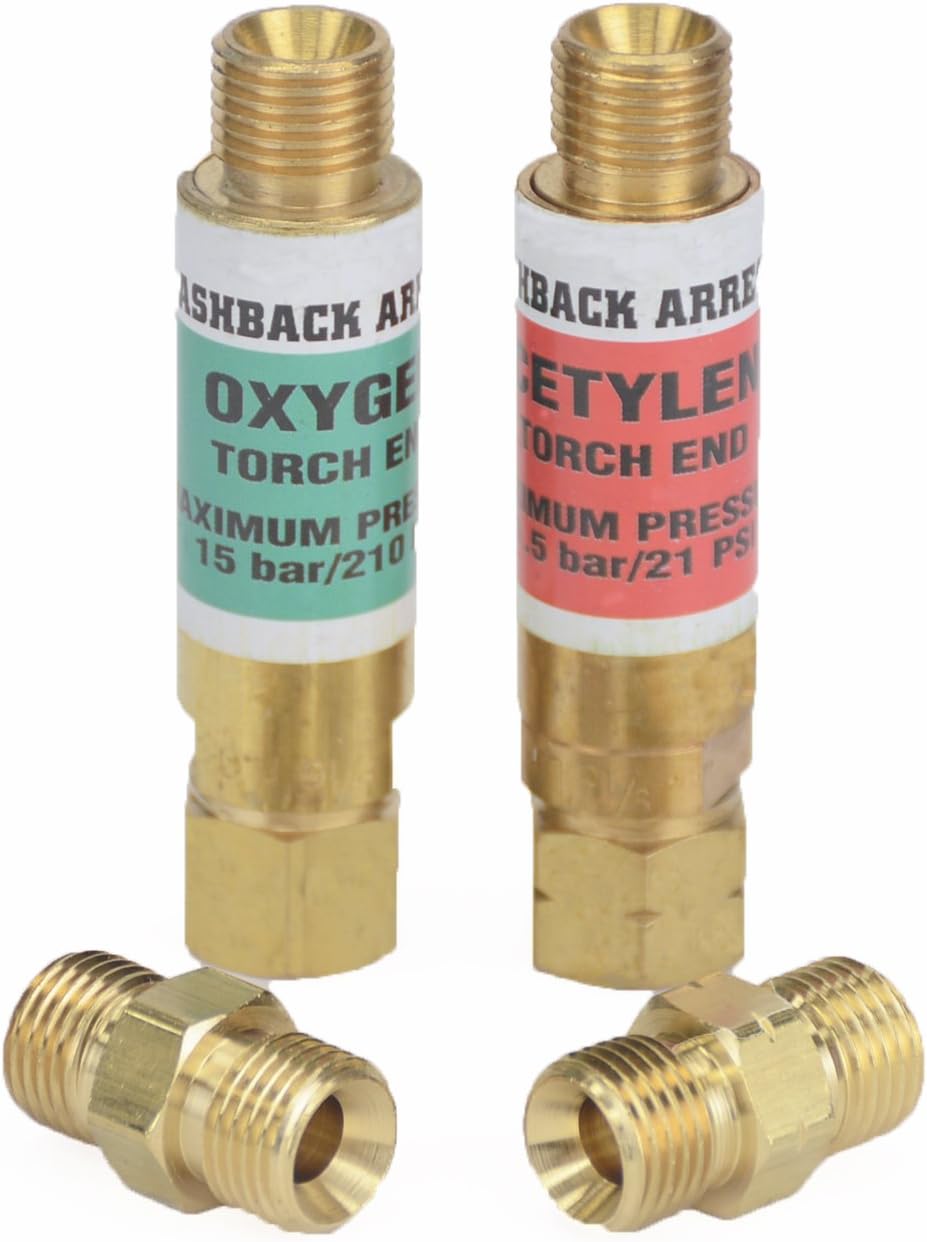 Hot Max 24011/24131 Torch End Flashback Arrestor Set and OxyAcetylene