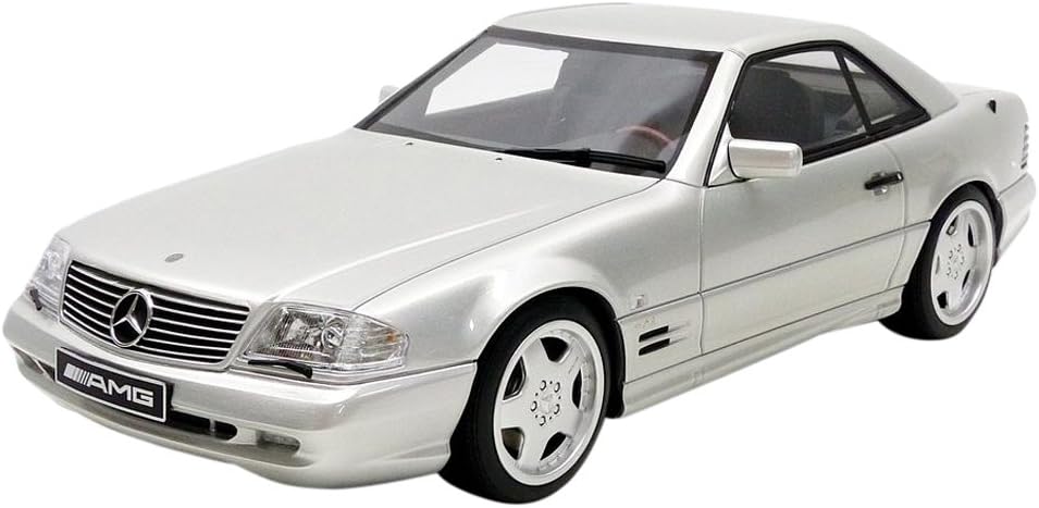 1995 Mercedes SL73 AMG V12 R129 Brilliant Silver Limited Edition to 2000pcs 1/18 Model Car by Otto Models OT240