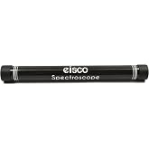 Eisco Economy Spectroscope Tube, 500 Lines/mm, Handheld Spectroscope, Black | Adjustable Slit Cap, 10.25" Metal Body, 1" Body Diameter, At-Home Experiments, Diffraction Grating Spectroscope