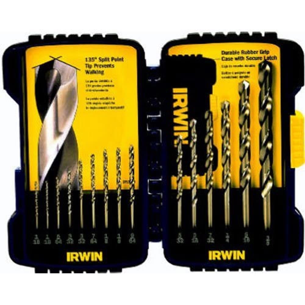 Irwin Tools IRWIN Drill Bit Set, Cobalt Alloy Steel, 15-Piece (316015) โ image 1