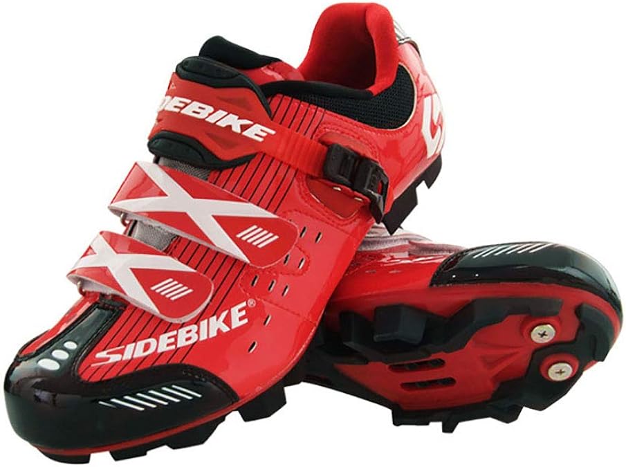Road Cycling Shoes Men, Breathable Road Mountain MTB AntiSkid Lock System Road Bike Shoe For