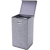 SUPERJARE Single Laundry Hamper with Removable