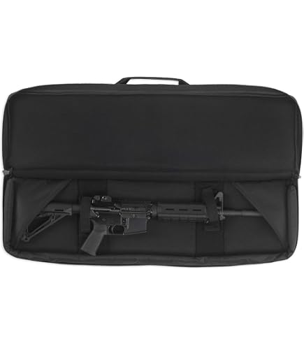 Bulldog Cases Economy - Custodia Per Fucile In Nylon, Modello BD110, Lunghezza 132 Cm, Nera, Imbottita E Resistente All'acqua
